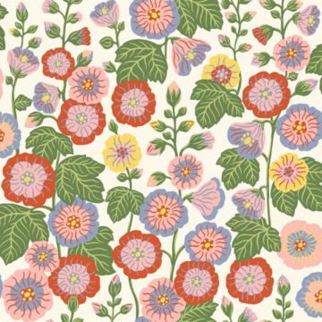 Happy Hollyhocks 9171