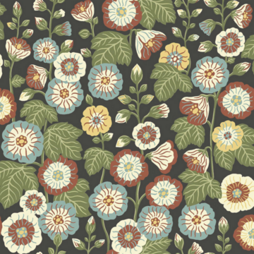 Happy Hollyhocks 9173