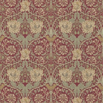 Honeysuckle &amp; Tulip Red/Gold 214700