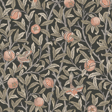 Bird &amp; Pomegranate Charcoal 124258