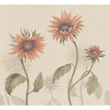 Sunflowers Peach S10528 (paneeli - tilattavissa myös m2)