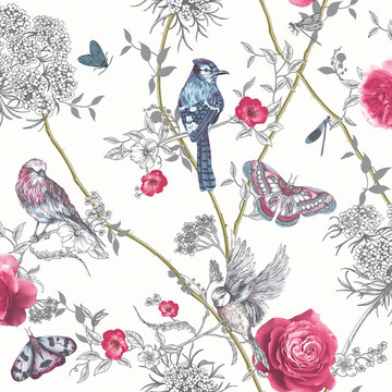 Paradise Garden White/Multi 692405