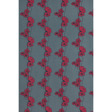 Poppy Fields Red on Gunmetal BG1500202