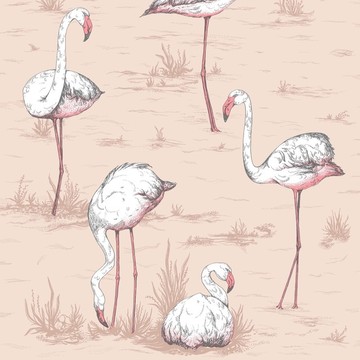 Flamingos Ballet Slipper 112/11039