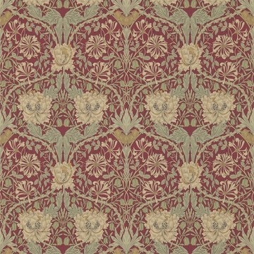 Honeysuckle &amp; Tulip Red/Gold 214700