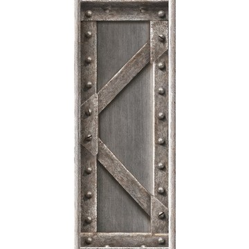 Lattice Brushed Steel Beam - leveä boordi 8888-253