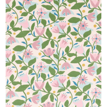 Dancing Daisies Fabric Lilac 121331